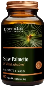 Doctor Life Saw Palmetto + Beta Sitosterol 160mg - Palma Sabałowa 60 kapsułek - Układ Moczowy Prostata Libido