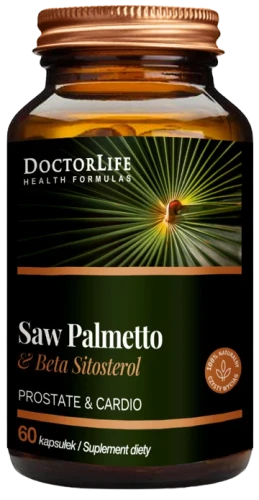 Saw Palmetto + Beta Sitosterol 160mg 60 kapsułek, Doctor Life.webp