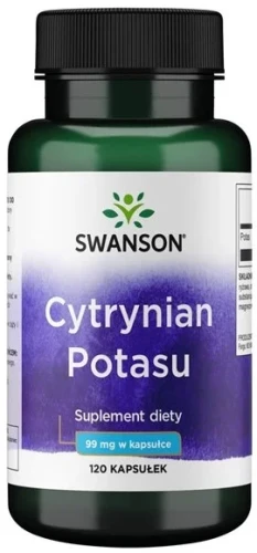 Cytrynian Potasu 120kaps, Swanson.webp