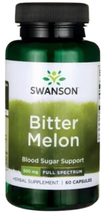 Swanson FS Bitter Melon 500mg 60 kapsułek - Obniżenie Poziomu Cukru i Cholesterolu