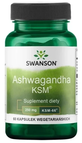 Ashwagandha KSM-66 250mg 60 kaps, Swanson.webp