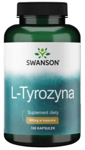 Swanson L-Tyrozyna 500mg 100 kapsułek - Mózg Koncentracja Umysł