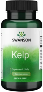Swanson Kelp 225mcg 250 tabletek - Tarczyca Układ Nerwowy Funkcje Poznawcze
