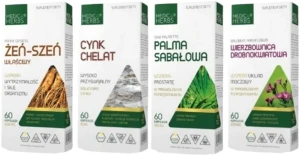 Zdrowa prostata FORTE - Palma sabałowa + Wierzbownica drobnokwiatowa + Cynk + Żeń- szeń Koreański, Medica Herbs