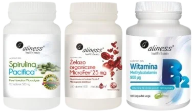 Na Anemię - Spirulina + Witamina B12 + Żelazo, Aliness.webp