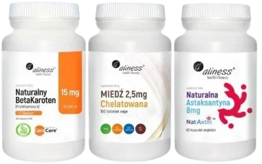 Bezpieczna opalenizna - Beta Karoten + Miedź + Astaksantyna, Aliness.webp