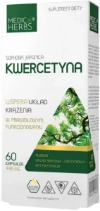 Medica Herbs Kwercetyna 60 kapsułek - Układ Krążenia Wątroba i Nerki