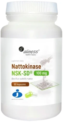 Nattokinase NSK-SD 100mg, 60 VEGE kaps. Aliness
