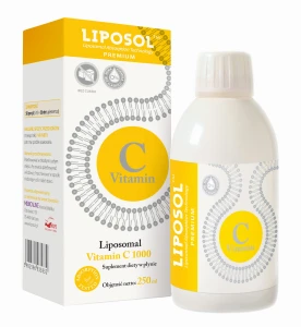 Medicaline Liposol C 1000TM Liposomalna Witamina C 1000 (Buforowana) BEZSMAKOWA - Odporność Naczynia Krwionośne - 250 ml