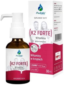 Aliness Avitale K2 FORTE 50 µg 30 ml - Krążenie Naczynia Krwionośne i Krzepnięcie Krwi