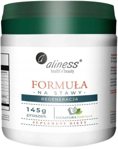 Aliness Formuła na stawy - Regeneracja - Wzmocnienie Stawów i Kości - Proszek 145 g