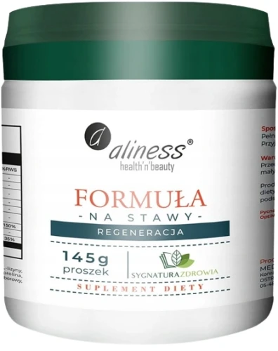 Formuła na stawy, regeneracja, proszek 145 g, Aliness