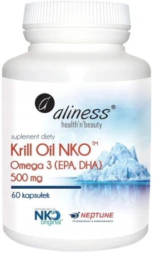 Krill Oil NKO 500 mg, 60 kaps Aliness