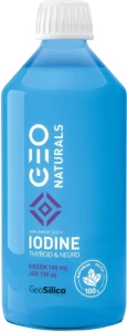 GEONATURALS SILICA IODINE - Krzem 100 mg + Jod 150 µg 500 ml - Tarczyca Układ Nerwowy i Funkcje Poznawcze