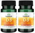 Zestaw 2x D3 Witamina D-3 4000IU 90 kaps, Swanson