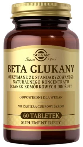 Beta Glukany 60 tabletek, Solgar