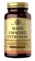 Wapń i Magnez w postaci cytrynianu 50 tabletek, Solgar