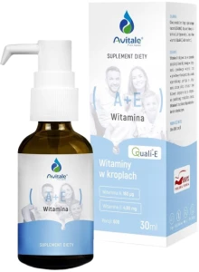 Aliness Avitale Witamina A+E QualiE 30 ml - Ochrona Komórek Odporność