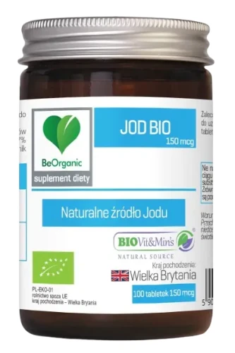 BeOrganic JOD BIO 150 mcg x 100 tabletek, Medicaline