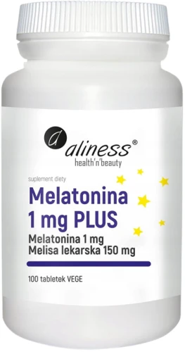 Melatonina 1 mg PLUS Melisa lekarska 150 mg Aliness