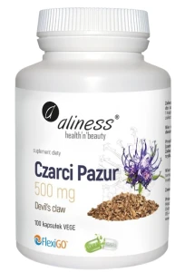 Czarci Pazur (Devil’s claw) 500 mg  100kaps. VEGE, Aliness