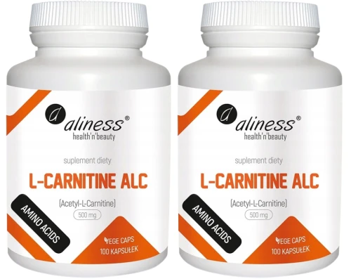 Zestaw 2x L-Carnityne ALC 500mg 100 Vege kaps., Aliness