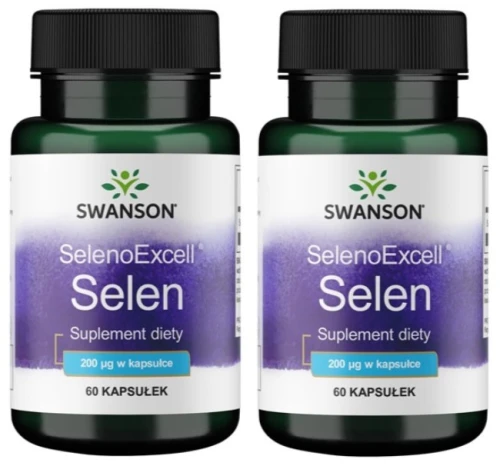 Zestaw 2x SelenoExcell Selen 200mcg 60 kaps., Swanson