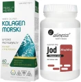 Zestaw Kolagen morski + Jod (jodek potasu) 200 ug 400 ug x 200 vege tabs, Medica Herbs Aliness.webp