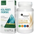 Zestaw Kolagen morski + Cynk chelatowany 15 mg x 100 tabletek Vege, Medica Herbs Aliness.webp