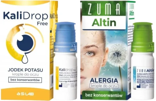 Zestaw Krople Kalidrop free + ZUMA Altin krople bez konserw. 10 ml,, S-Lab.webp