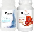 Zestaw Cytrynian potasu 300 mg x 100 tabletek VEGE + Witamina D3 FORTE oil 4000 j.m. 120 kapsułek, Aliness.webp