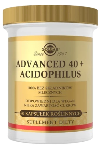 Advanced 40+ Acidophilus 60 kapsułek, Solgar