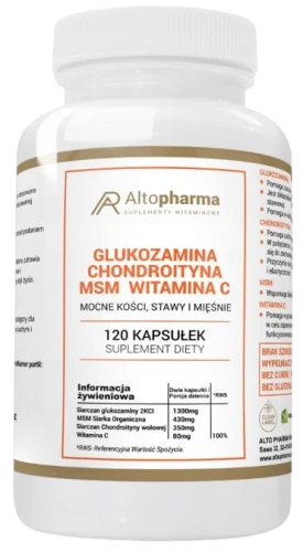 Glukozamina Chondroityna MSM Wimina C 120 kapsułek, AltoPharma