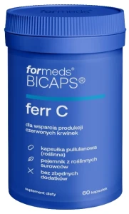 ForMeds BICAPS FERR C 60 kapsułek - Odporność Zmęczenie Wchłanianie Żelaza