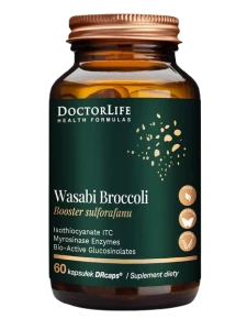 Doctor Life Wasabi Broccoli Booster Sulforafanu 60 kapsułek DRcaps - Serce Odporność Układ Pokarmowy