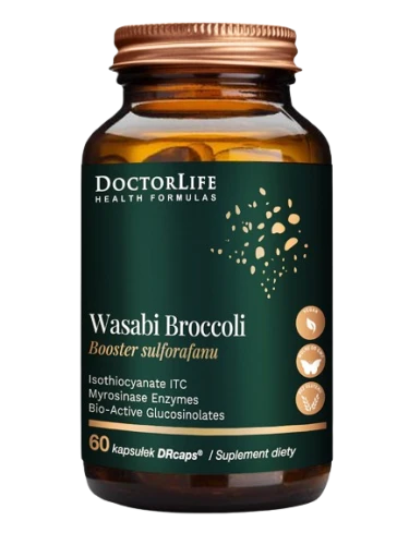 WASABI BROCCOLI Booster Sulforofanu 60 kapsułek DRcaps, Doctor Life