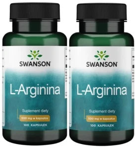 Zestaw 2x L-Arginina 500mg 100kaps, Swanson