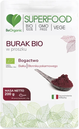 BeOrganic Burak BIO w proszku 200g, Medicaline