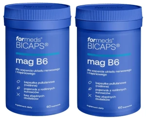 Zestaw 2x - ForMeds BICAPS MAG B6 60 kapsułek - Układ Nerwowy Mięśnie Kości