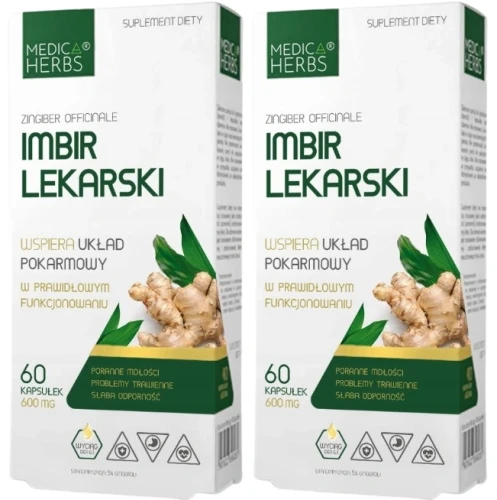 Zestaw 2x Imbir lekarski, Medica Herbs