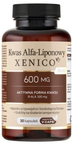 Kwas Alfa-Liponowy forte 30 kaps. Vcaps, Xenico