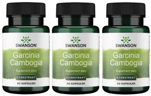 Zestaw 3x Garcinia Cambogia extract 80mg 60kaps, Swanson