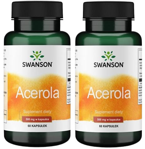 Zestaw 2x Acerola 500mg 60caps, Swanson