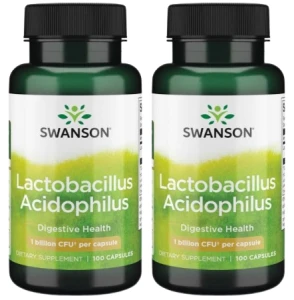 Zestaw 2x Lactobacillus Acidophilus 100kaps, Swanson