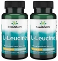 Zestaw 2x AjiPure L-leucyna L-Leucine 500mg 60 kaps, Swanson