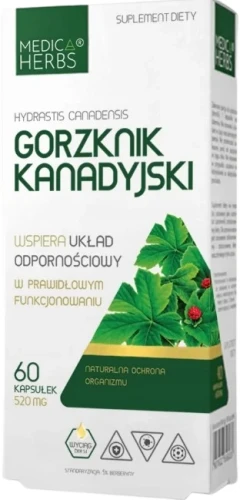 Gorzknik kanadyjski, Medica Herbs.webp