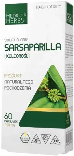 Sarsaparilla (Kolcorośl), Medica Herbs.webp