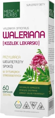 Waleriana (Kozłek lekarski), Medica Herbs.webp