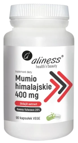 Mumio himalajskie (Shilajit extract) 400mg x 90 Vege caps. Aliness.webp