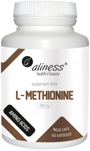 L-Methionine 500 mg x 100 Vege caps. Aliness.webp